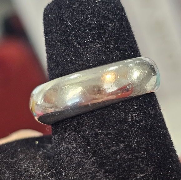 💚Tiffany & Co. Curved Heart Elsa Peretti 925 Silver Vintage Ring SZ 6.25 💍 - Picture 16 of 17